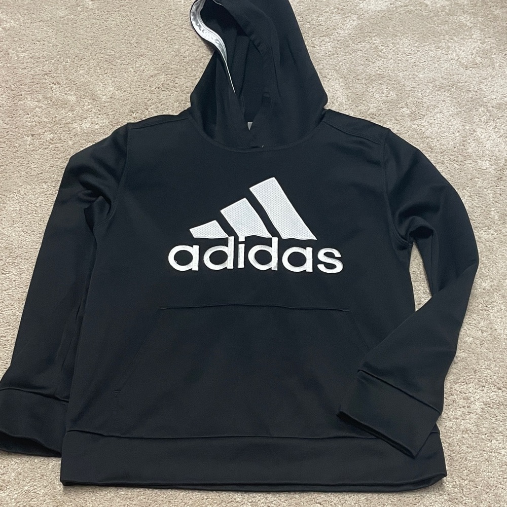 Adidas Black Pullover with White Logo
